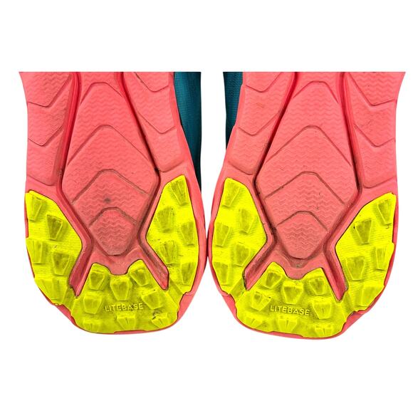 Hoka One Zinal Trail Running Shoe Women's 10.5 B Black/Blue/Pink/Solpink Sneaker - Picture 10 of 16